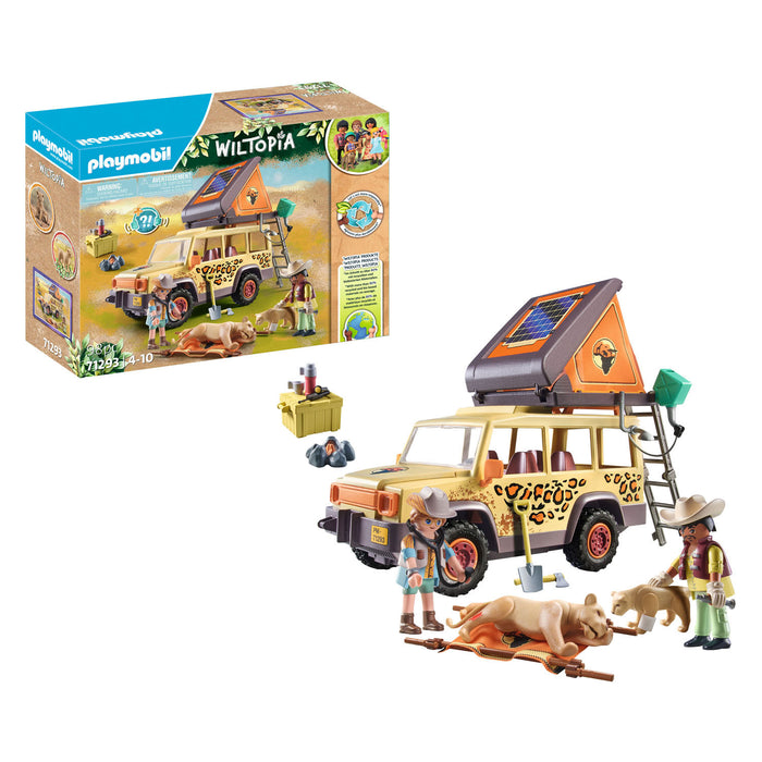 Playmobil Wiltopia met de Terreinwagen bij de Leeuwen - 71293