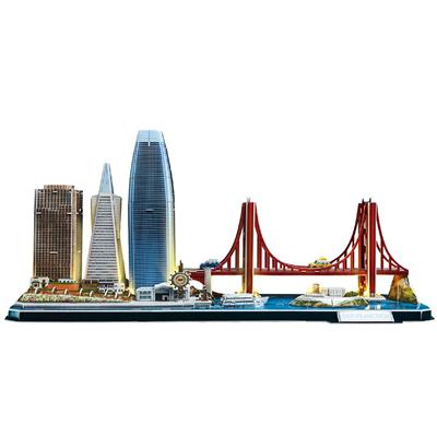 Cubic Fun 3D Puzzel Cityline San Francisco