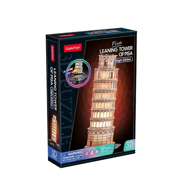 Cubic Fun 3d Puzzel Toren van Pisa met LED