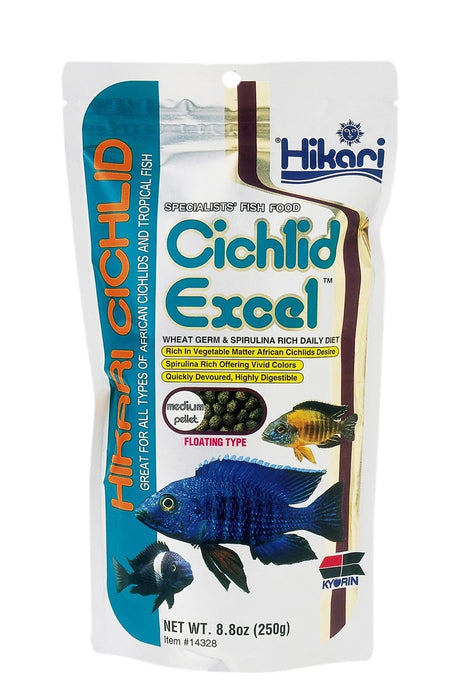 Hikari Cichlid Excel Medium 250 gram / Cichliden Visvoer