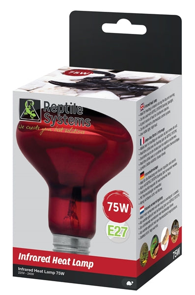 Reptile Infrared Heat Lamp 75 watt