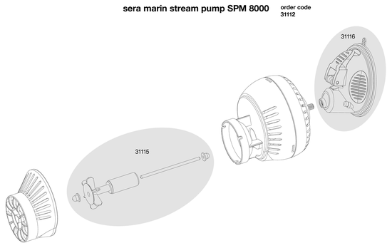 Sera Stream Pump SPM 8000 Tekening