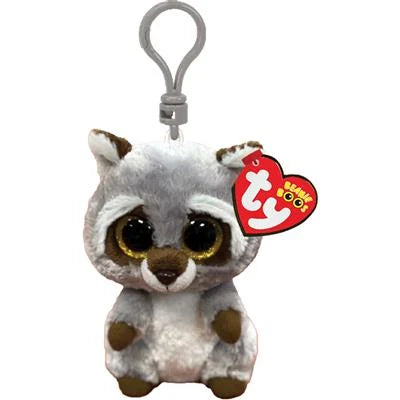 Ty Beanie Boo's Clip Oakie Raccoon / Pluche Sleutelhanger / Knuffelshop