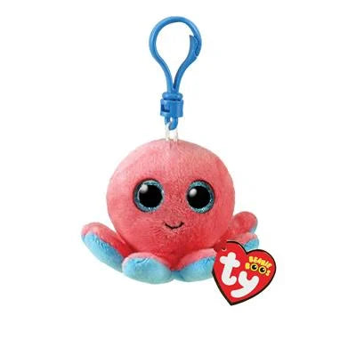 Ty Beanie Boo's Clip Sheldon Octopus / Pluche Sleutelhanger / Knuffelshop