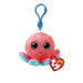 Ty Beanie Boo's Clip Sheldon Octopus / Pluche Sleutelhanger / Knuffelshop